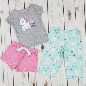Baby Girls Summer Pajamas, Size 12 Months